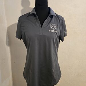 Ram Gray Nike Golf Polo Size M